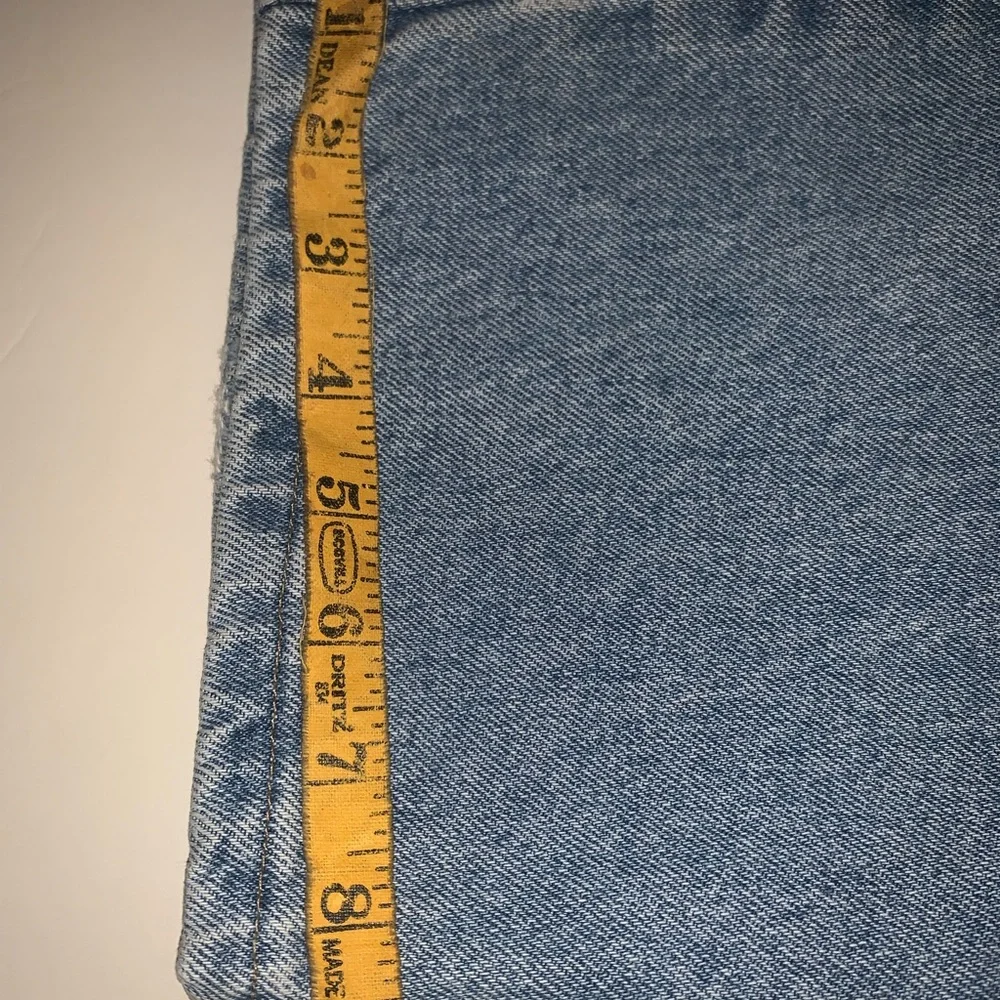 Wrangler Premium lt. stonewashed blue jeans 96501sl 501 pre owned 40 x 30 comfe - Picture 5 of 6
